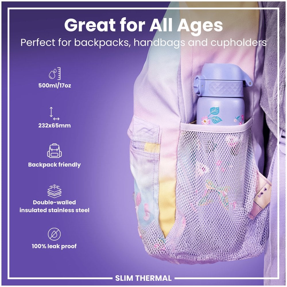 Leak-Proof Slim Thermal Steel Water Bottle