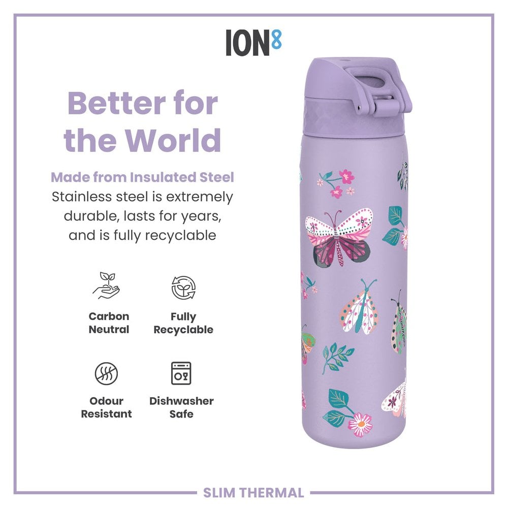 Leak-Proof Slim Thermal Steel Water Bottle