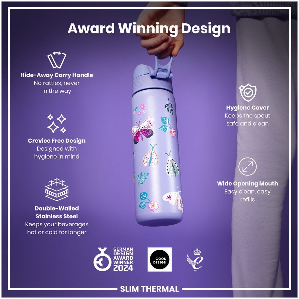 Leak-Proof Slim Thermal Steel Water Bottle