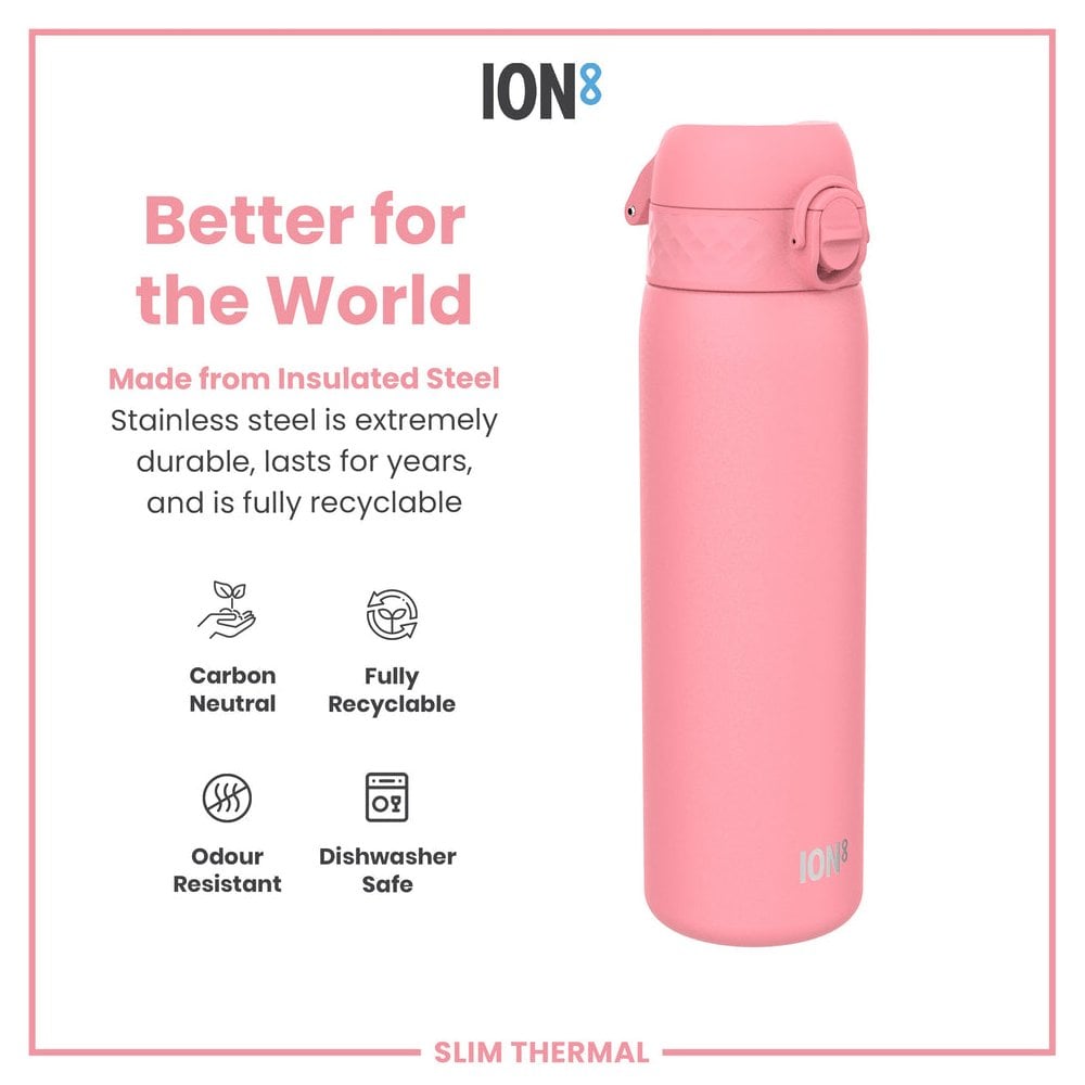 Leak-Proof Slim Thermal Steel Water Bottle