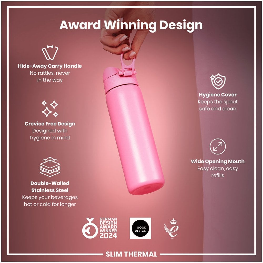 Leak-Proof Slim Thermal Steel Water Bottle