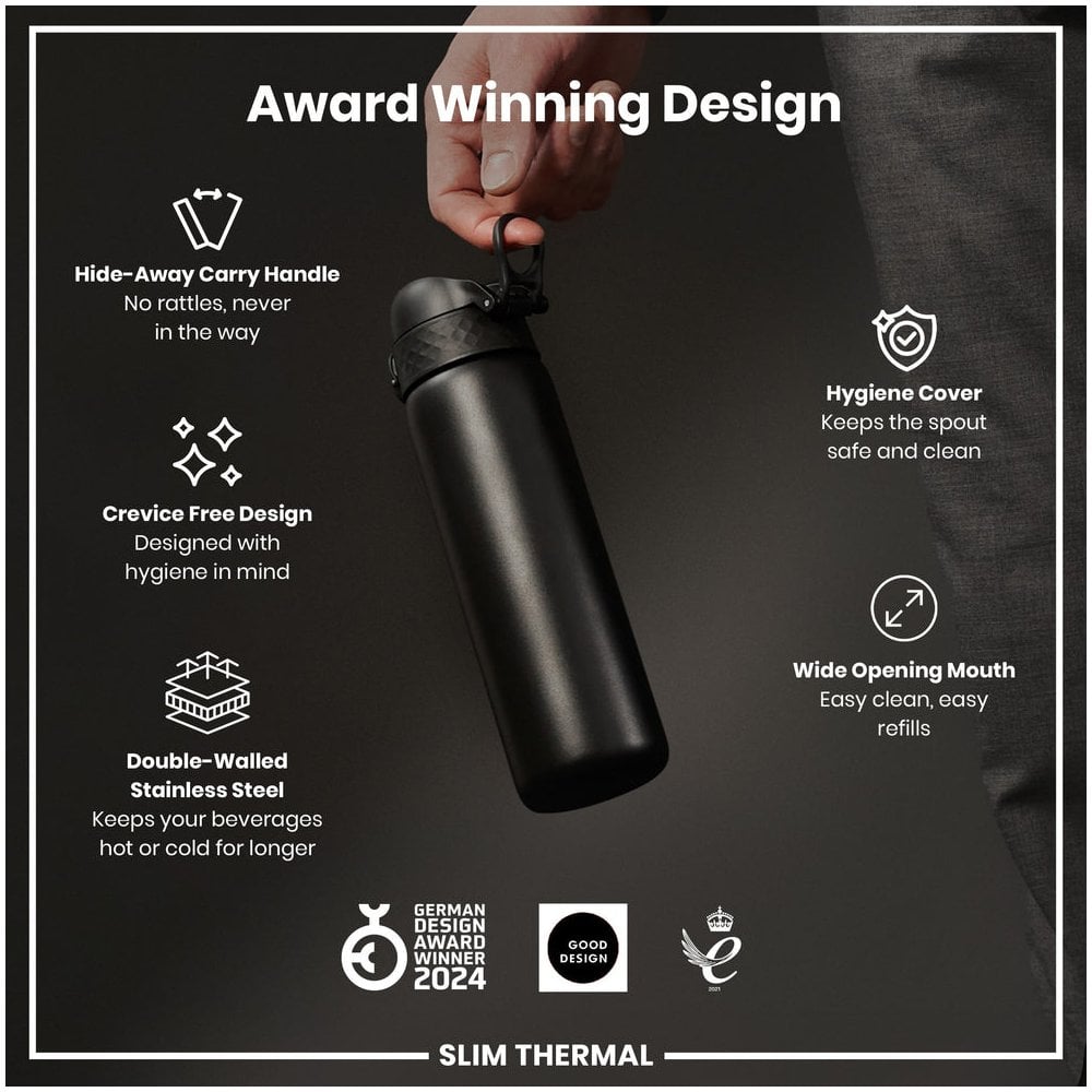 Leak-Proof Slim Thermal Steel Water Bottle