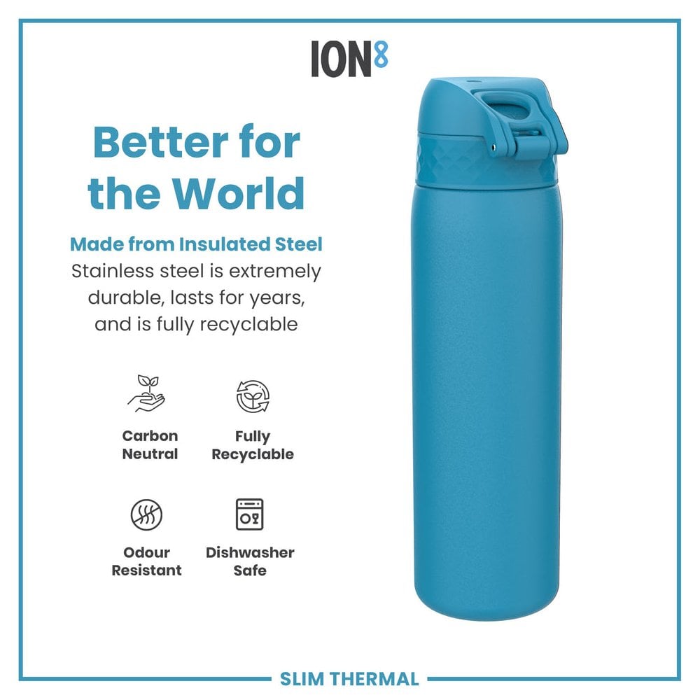 Leak-Proof Slim Thermal Steel Water Bottle