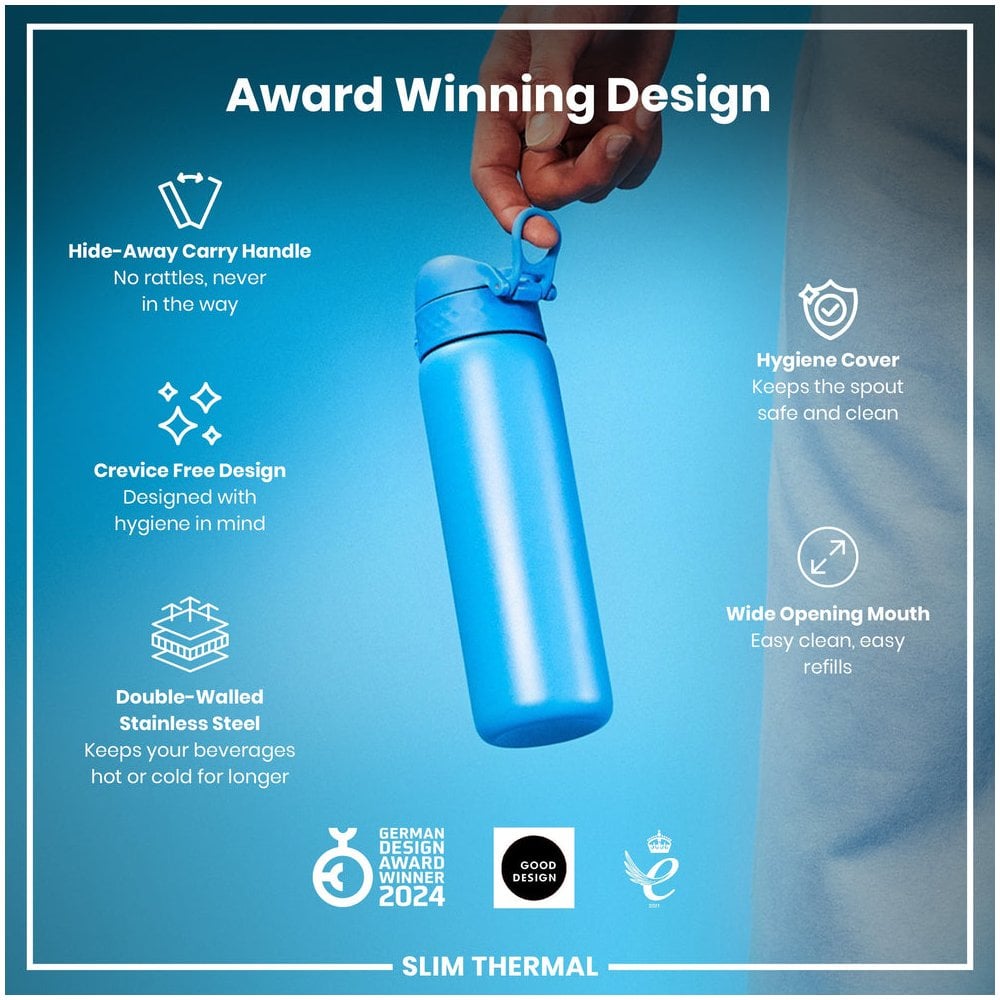 Leak-Proof Slim Thermal Steel Water Bottle