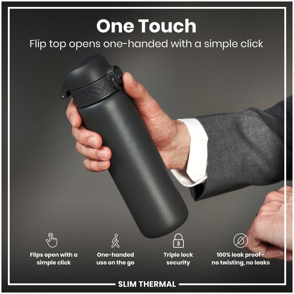 Leak-Proof Slim Thermal Steel Water Bottle