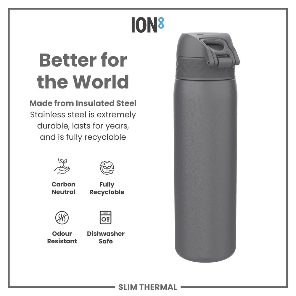 Leak-Proof Slim Thermal Steel Water Bottle