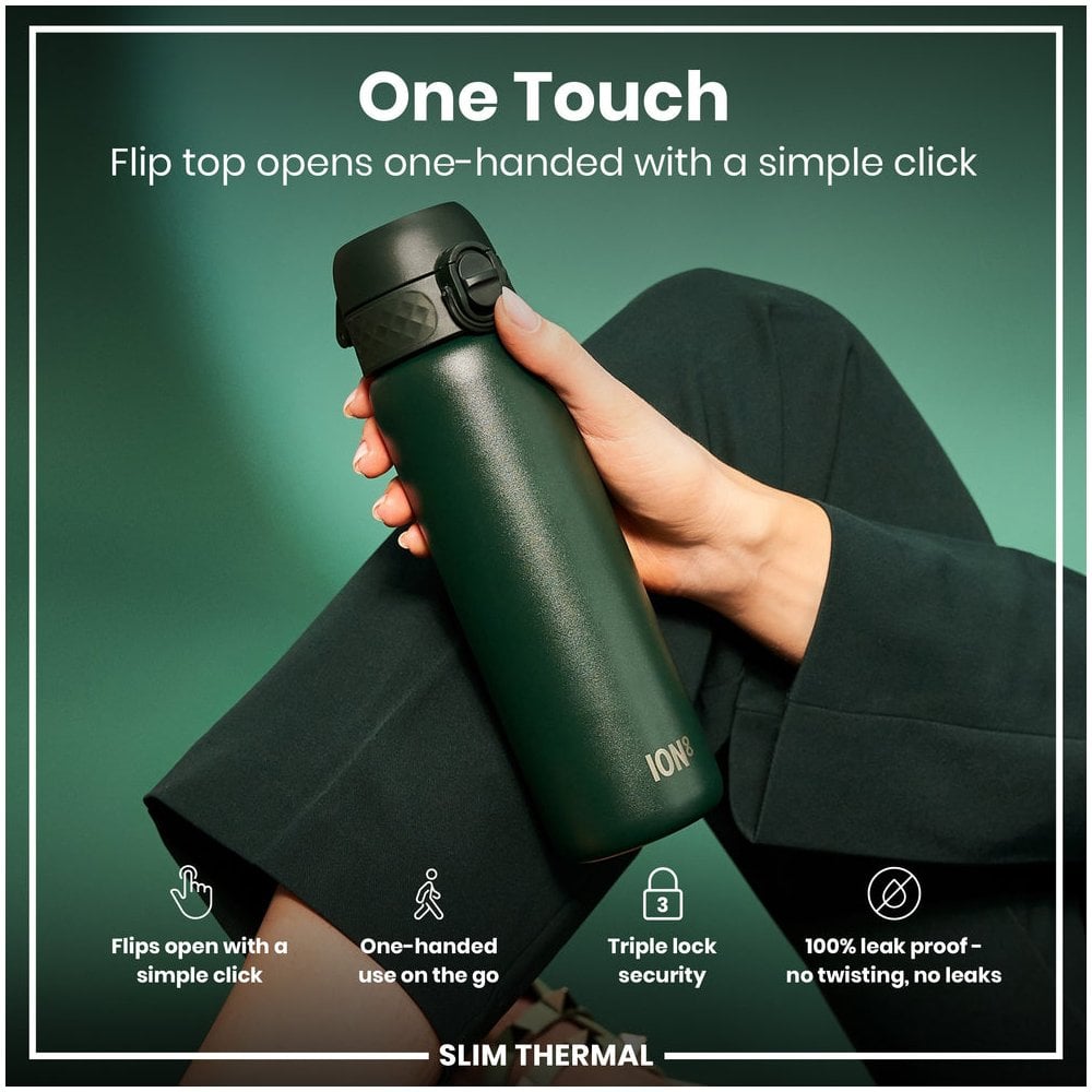 Leak-Proof Slim Thermal Steel Water Bottle