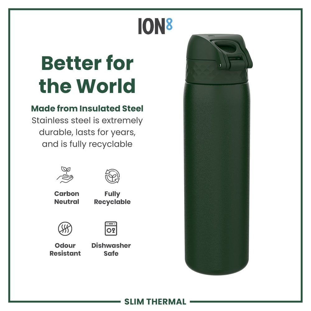 Leak-Proof Slim Thermal Steel Water Bottle