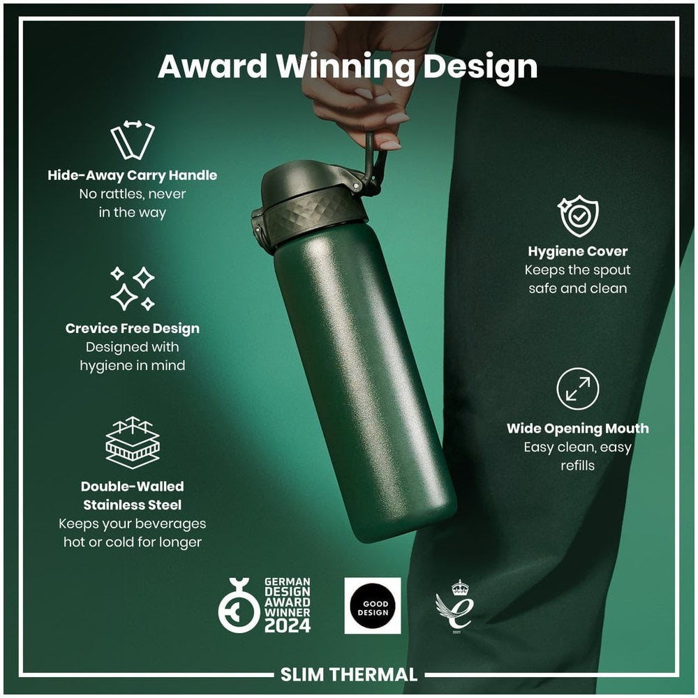 Leak-Proof Slim Thermal Steel Water Bottle