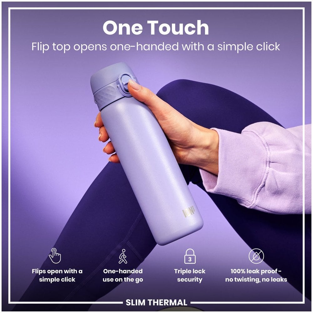 Leak-Proof Slim Thermal Steel Water Bottle