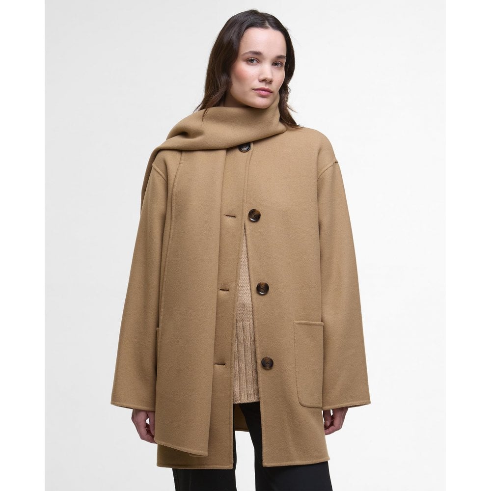 Clementine Wool Scarf Coat