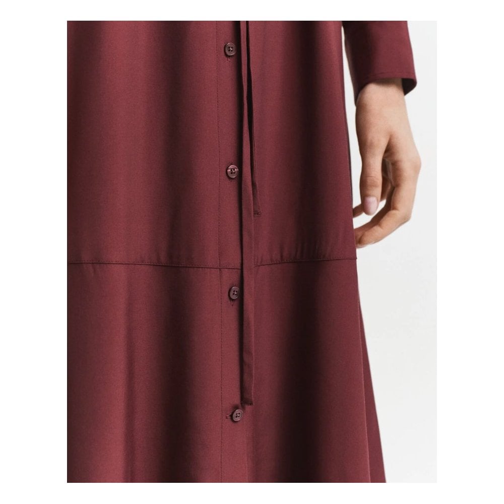 Midi Viscose Shirt Dress