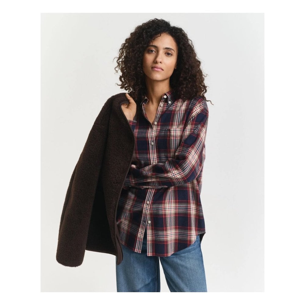 Relaxed Fit Checked Flannel Shirt