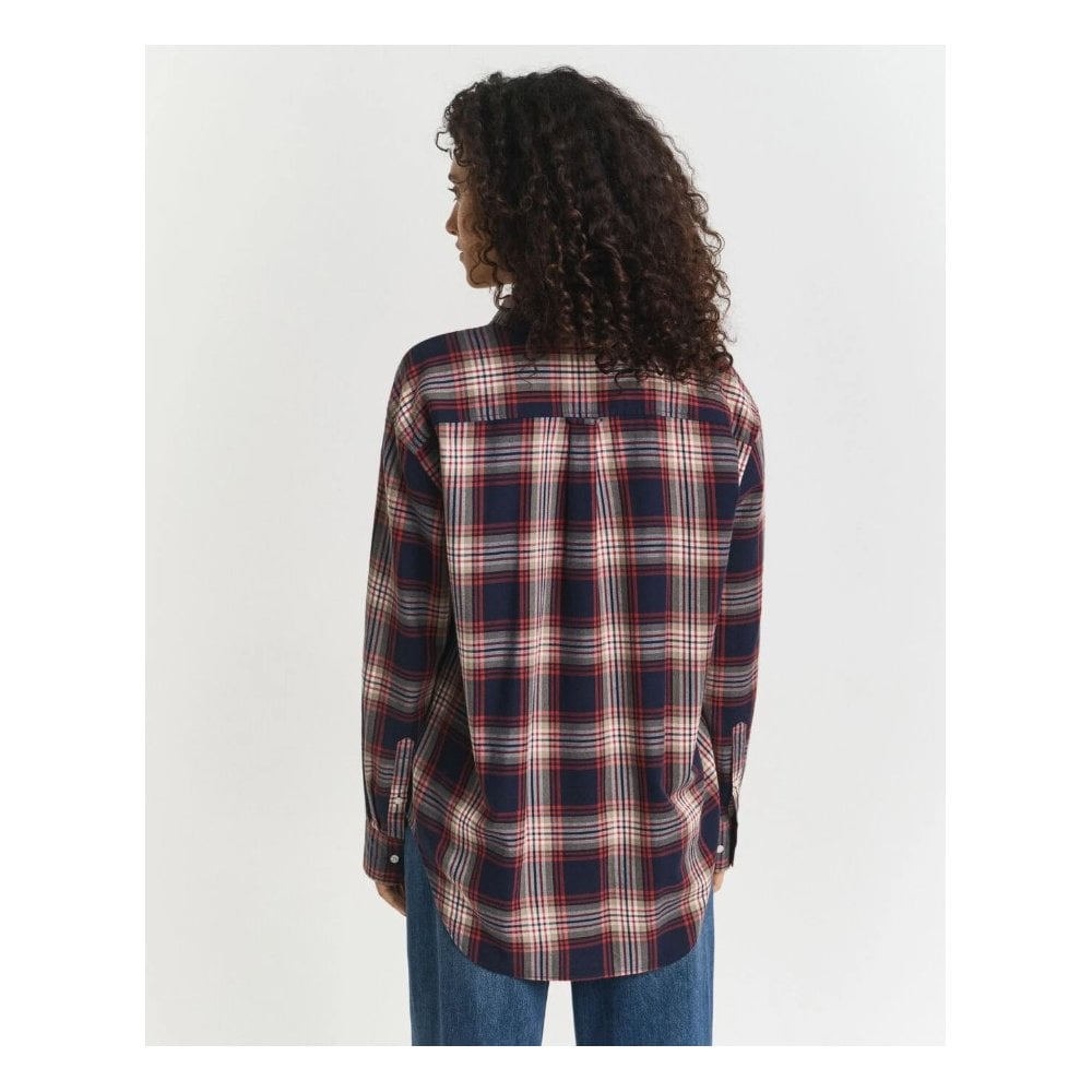 Relaxed Fit Checked Flannel Shirt
