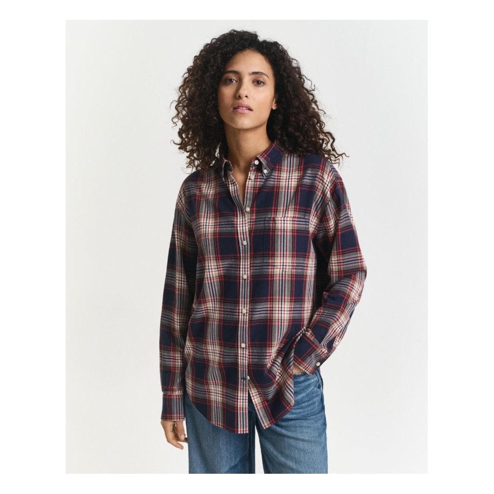 Relaxed Fit Checked Flannel Shirt