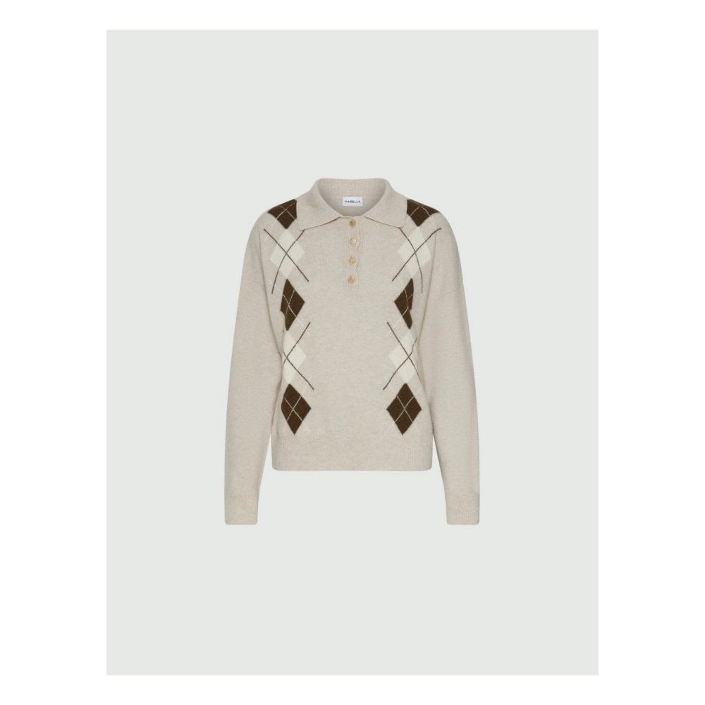 Caviale Inlay-Detail Polo-Neck Sweater