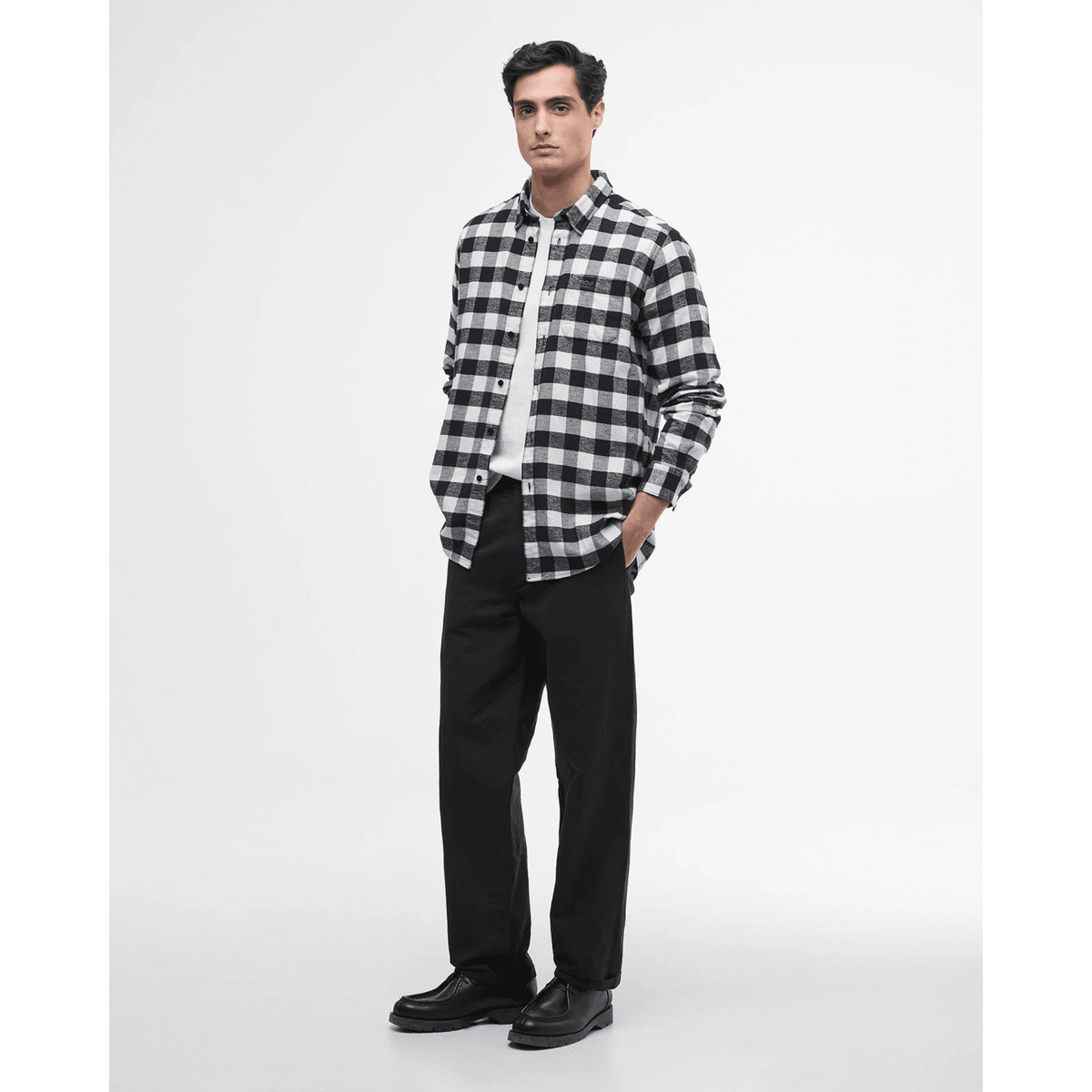 B.Intl Blackstreak check shirt