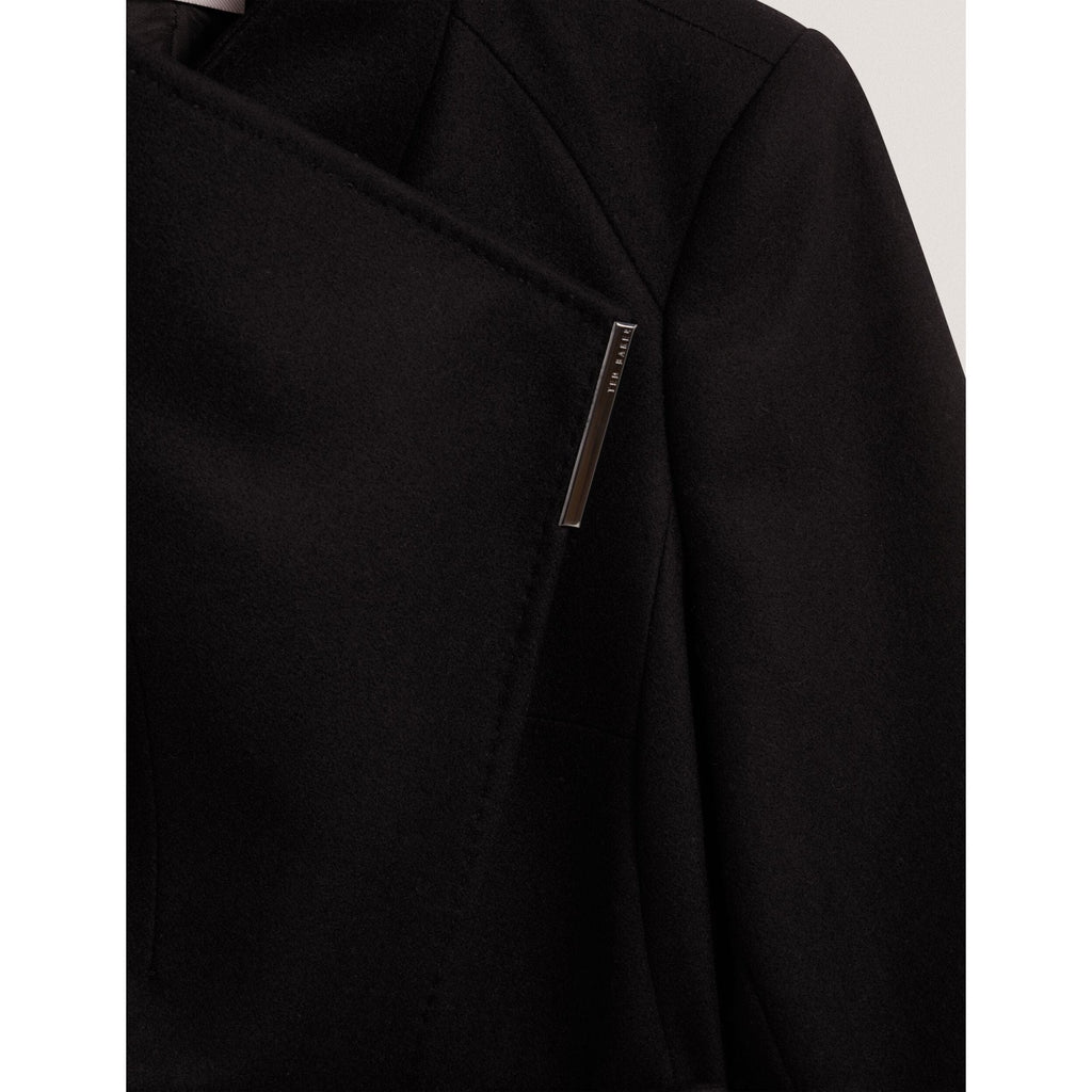 Rosess Short Belted Wool Wrap Coat
