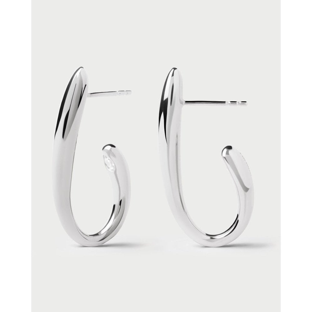 Volta Silver Hoops