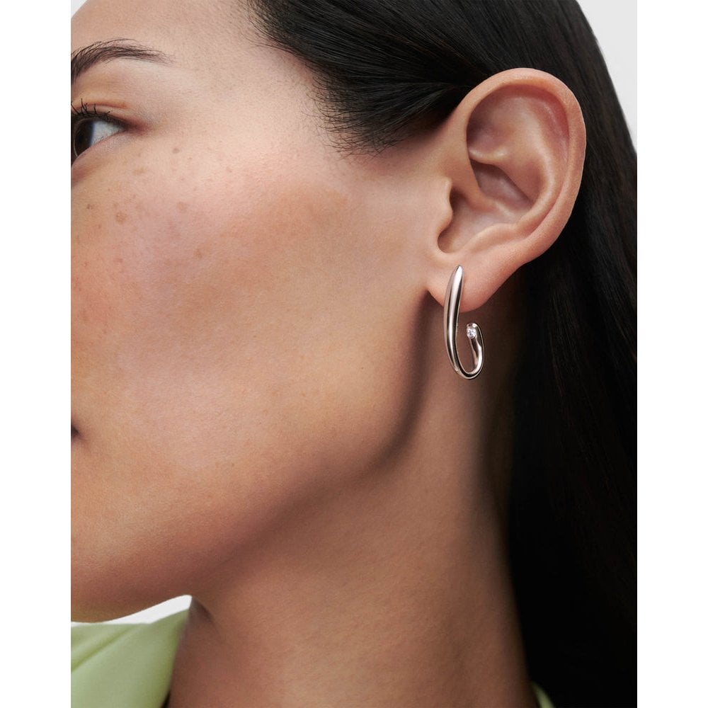 Volta Silver Hoops