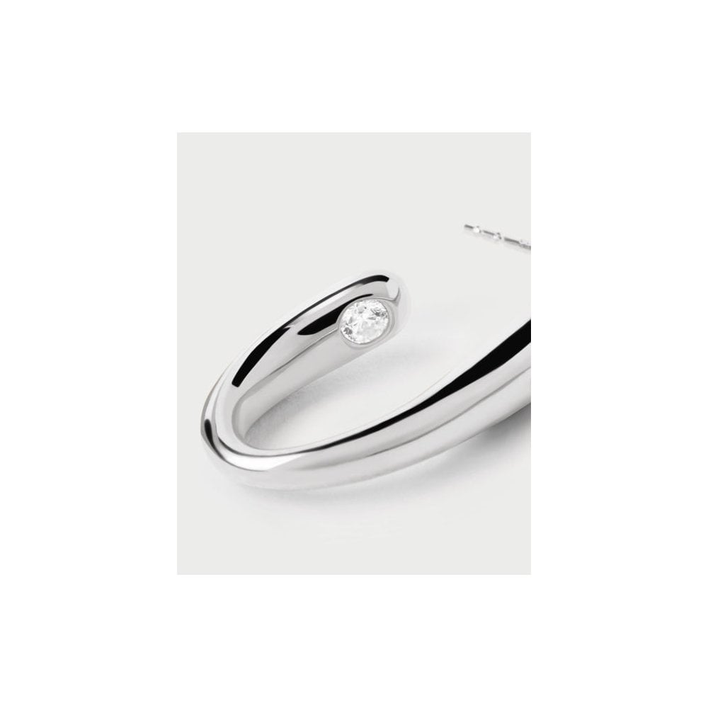 Volta Silver Hoops