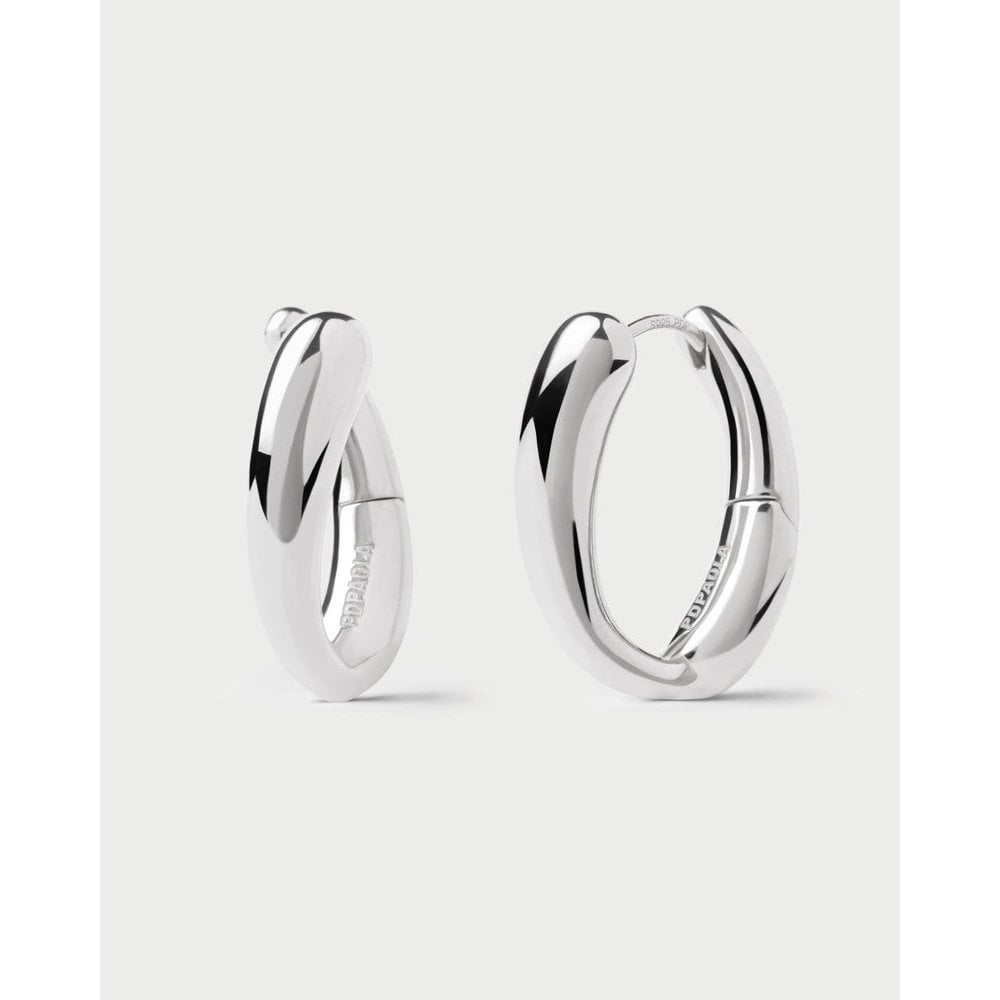 Helix Silver Hoops