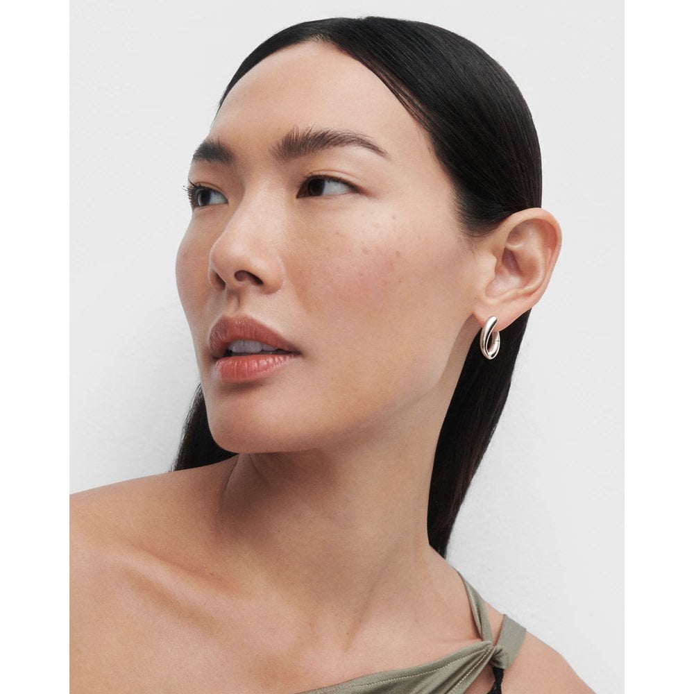Helix Silver Hoops