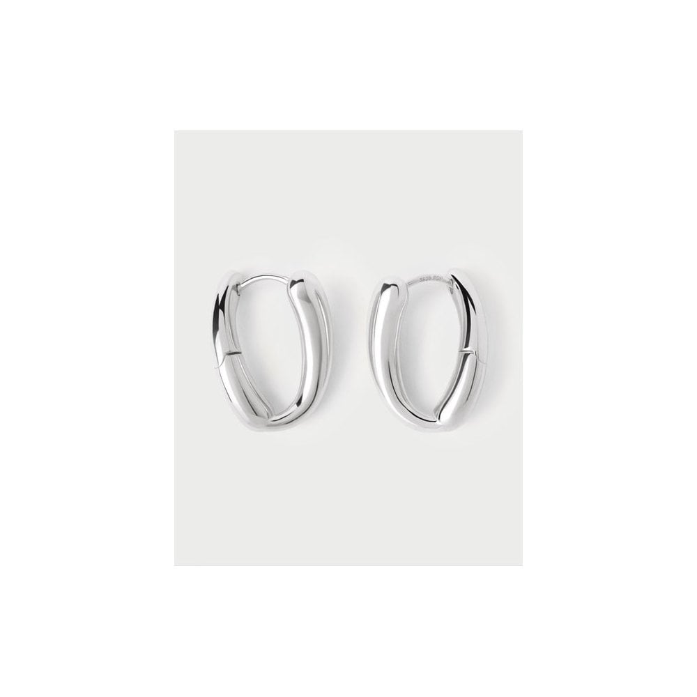 Helix Silver Hoops