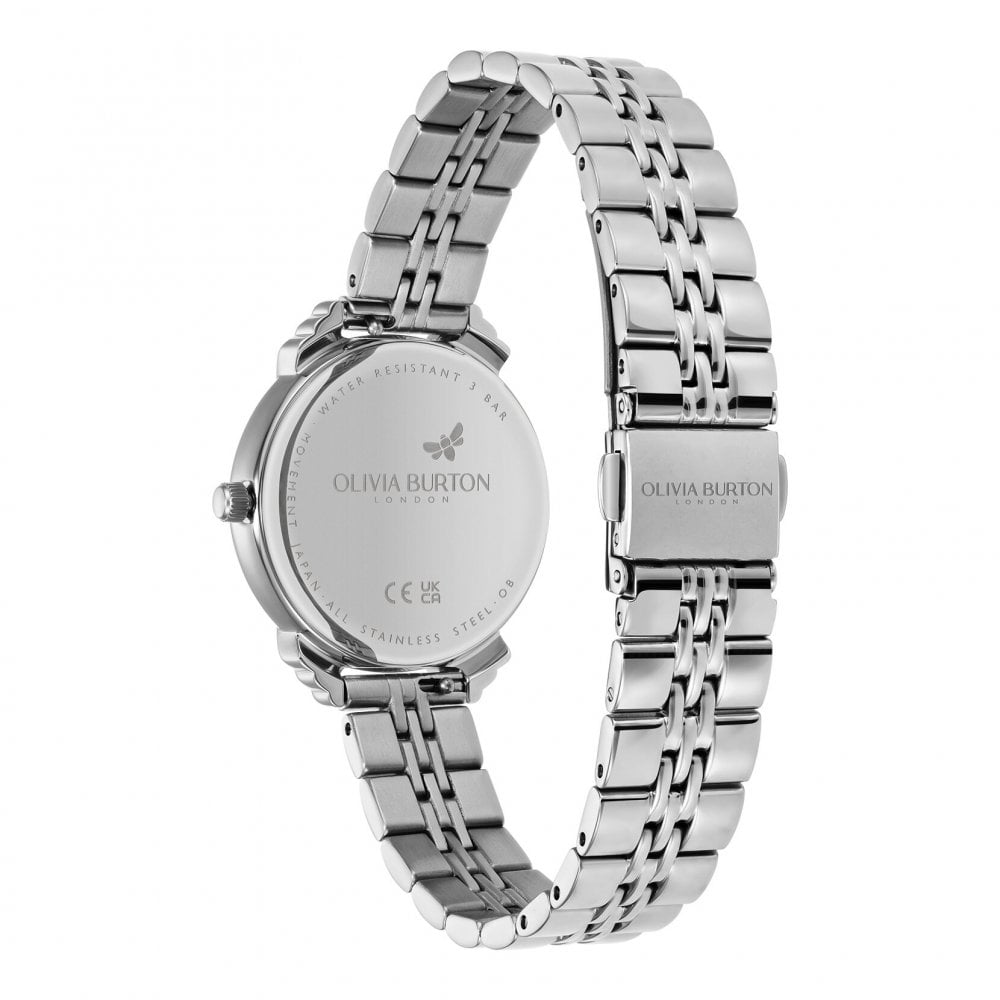 Classic 30mm Blue & Silver Bracelet Watch
