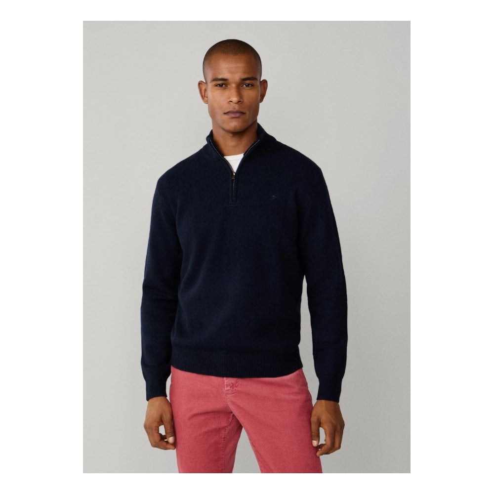 Lambswool Quarter Zip Jumper