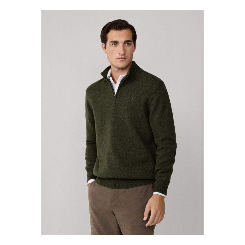 Lambswool Quarter Zip Jumper