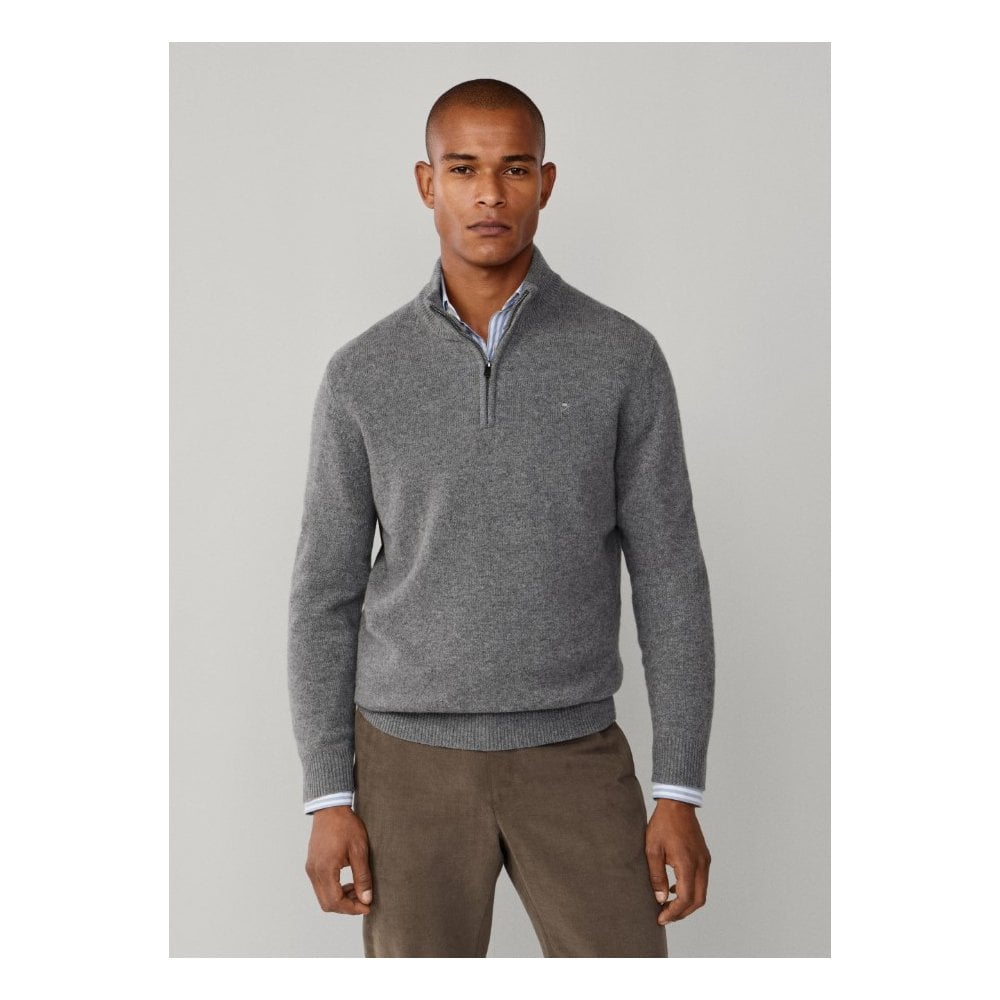 Lambswool Quarter Zip Jumper