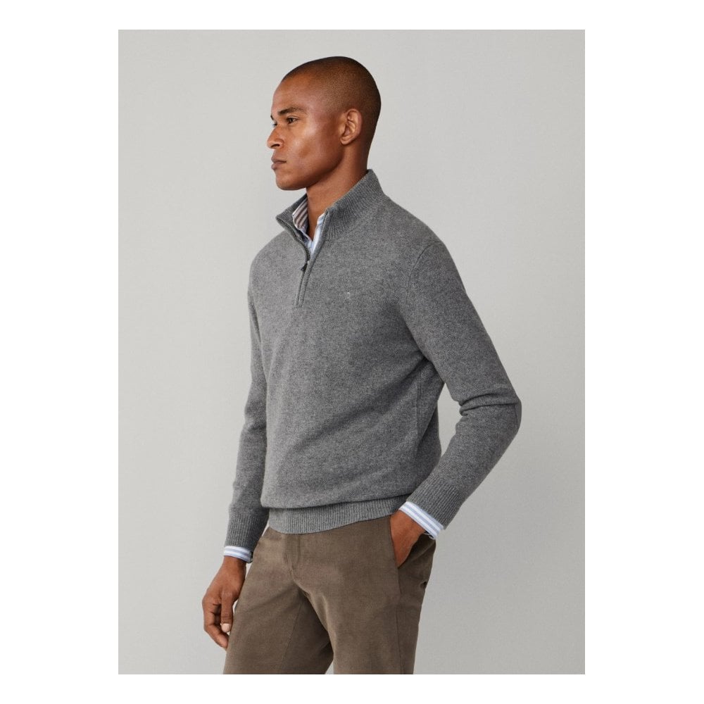 Lambswool Quarter Zip Jumper