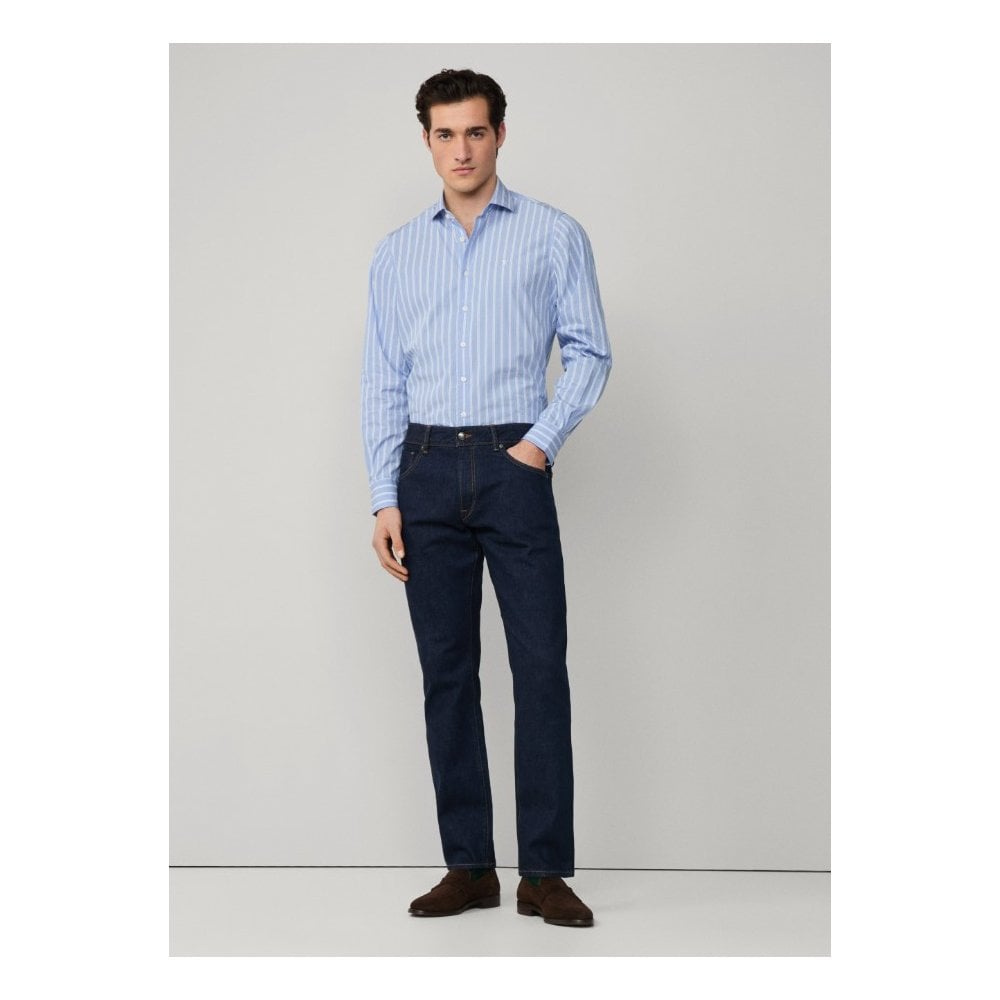 Slim Fit Selvedge Rise Wash Denim
