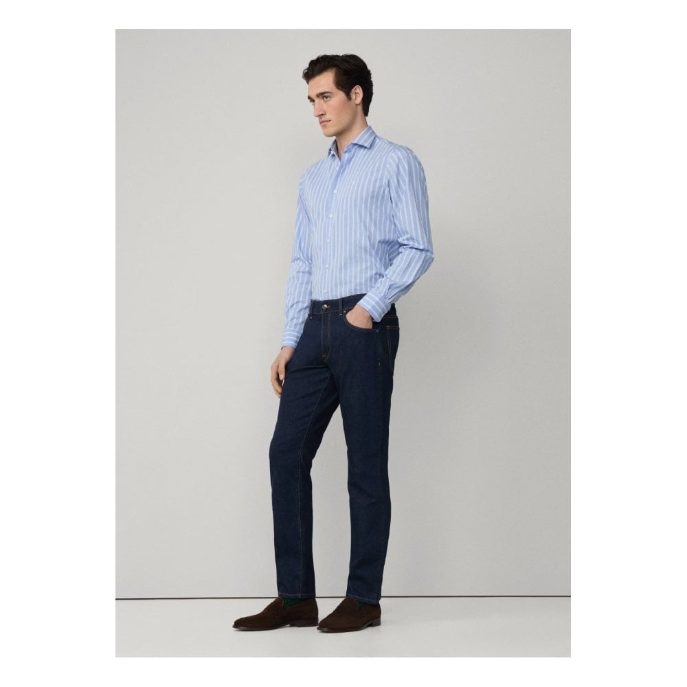 Slim Fit Selvedge Rise Wash Denim