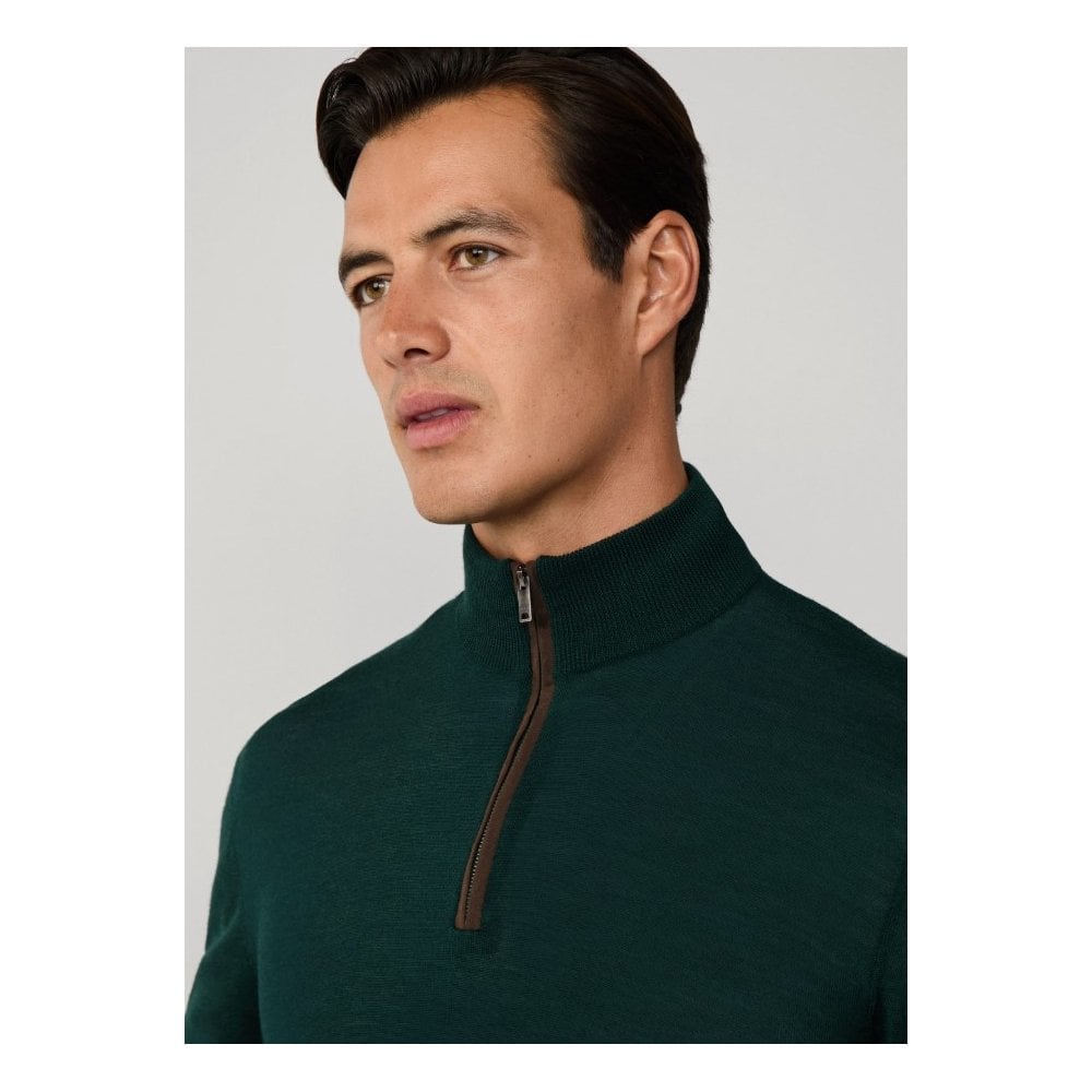 Merino Wool-Silk Quarter Zip Jumper