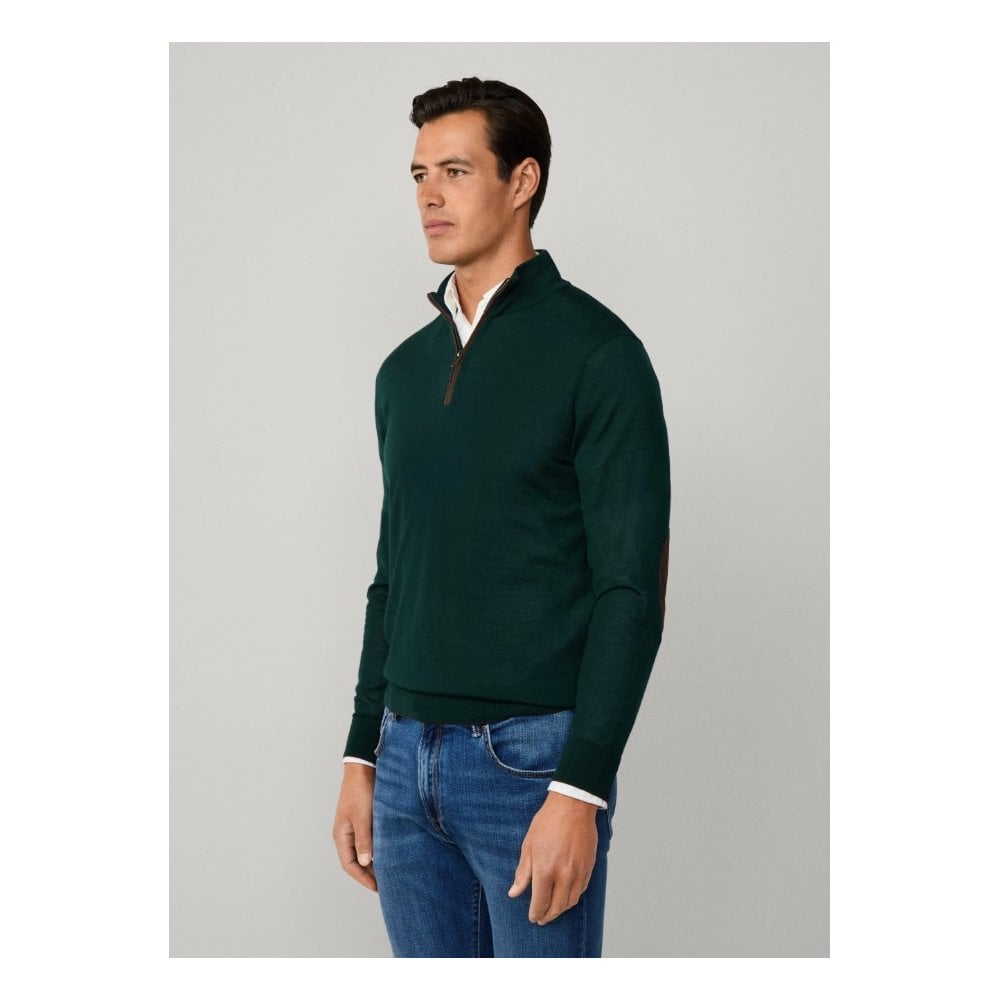 Merino Wool-Silk Quarter Zip Jumper