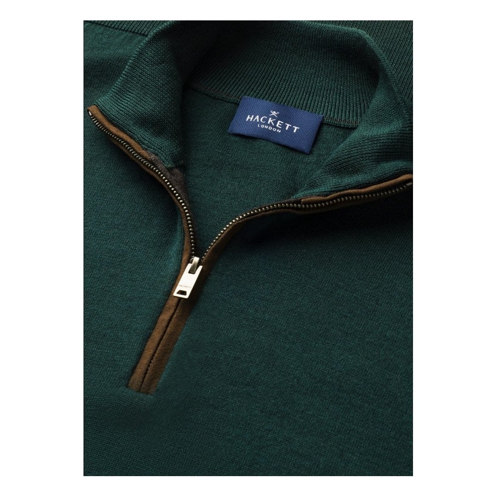 Merino Wool-Silk Quarter Zip Jumper