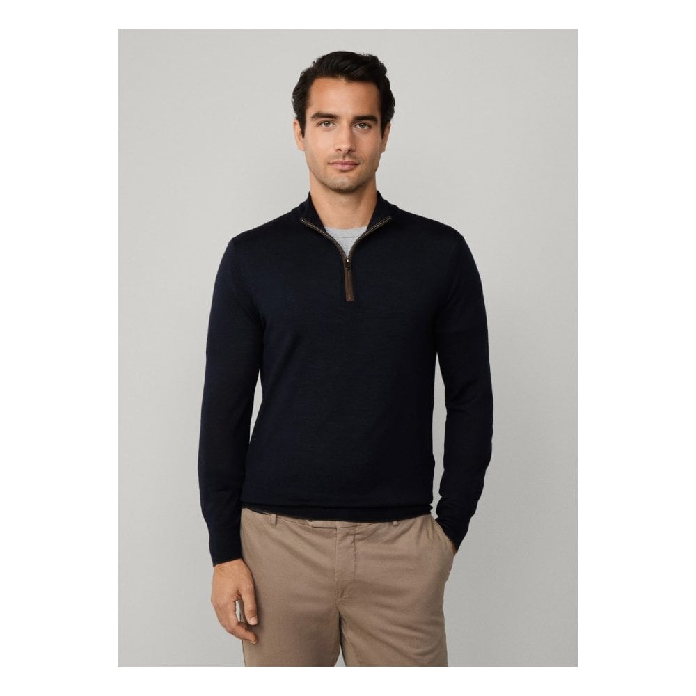 Merino Wool-Silk Quarter Zip Jumper