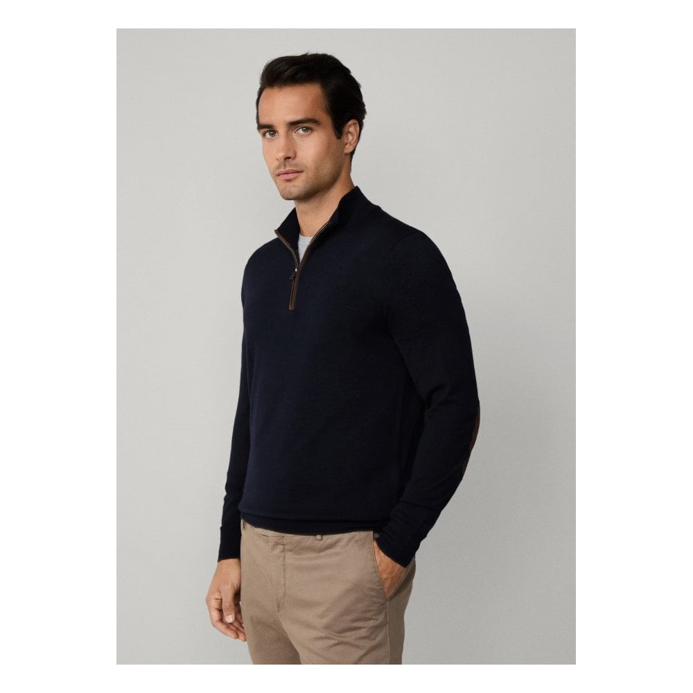 Merino Wool-Silk Quarter Zip Jumper