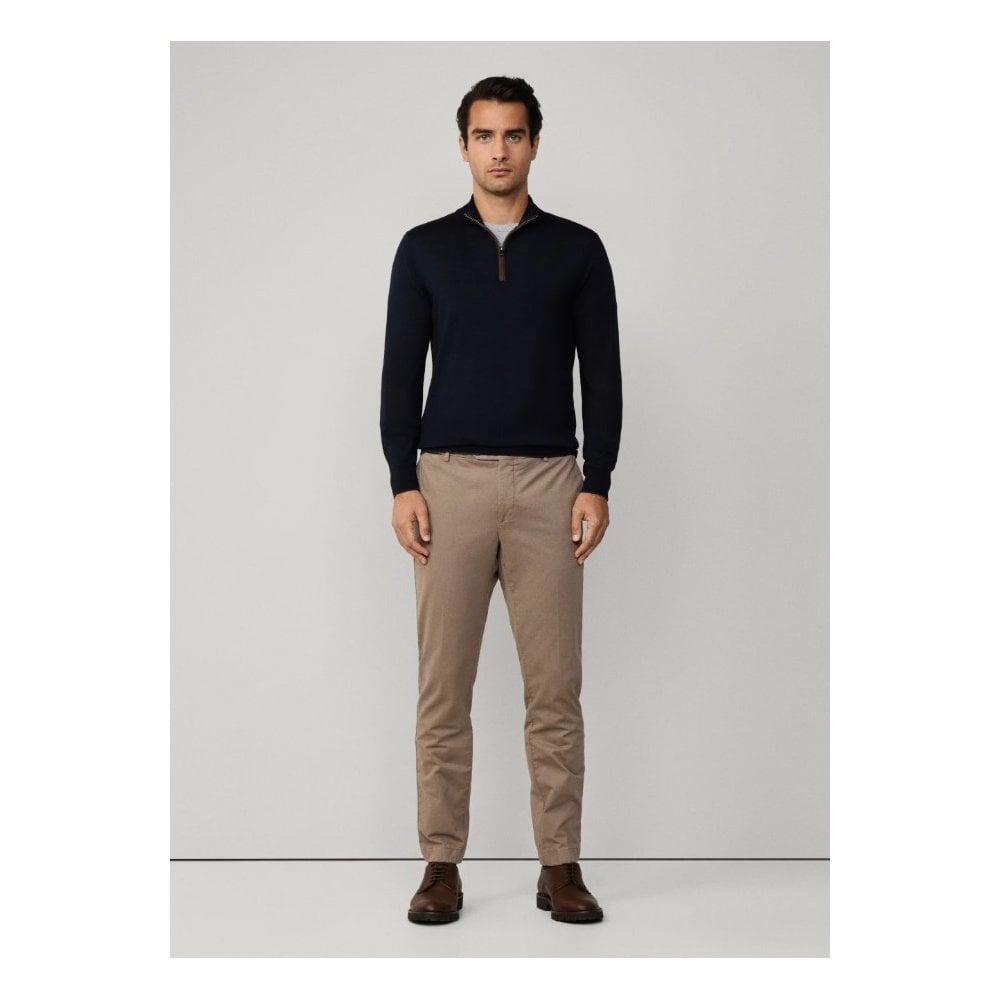 Merino Wool-Silk Quarter Zip Jumper