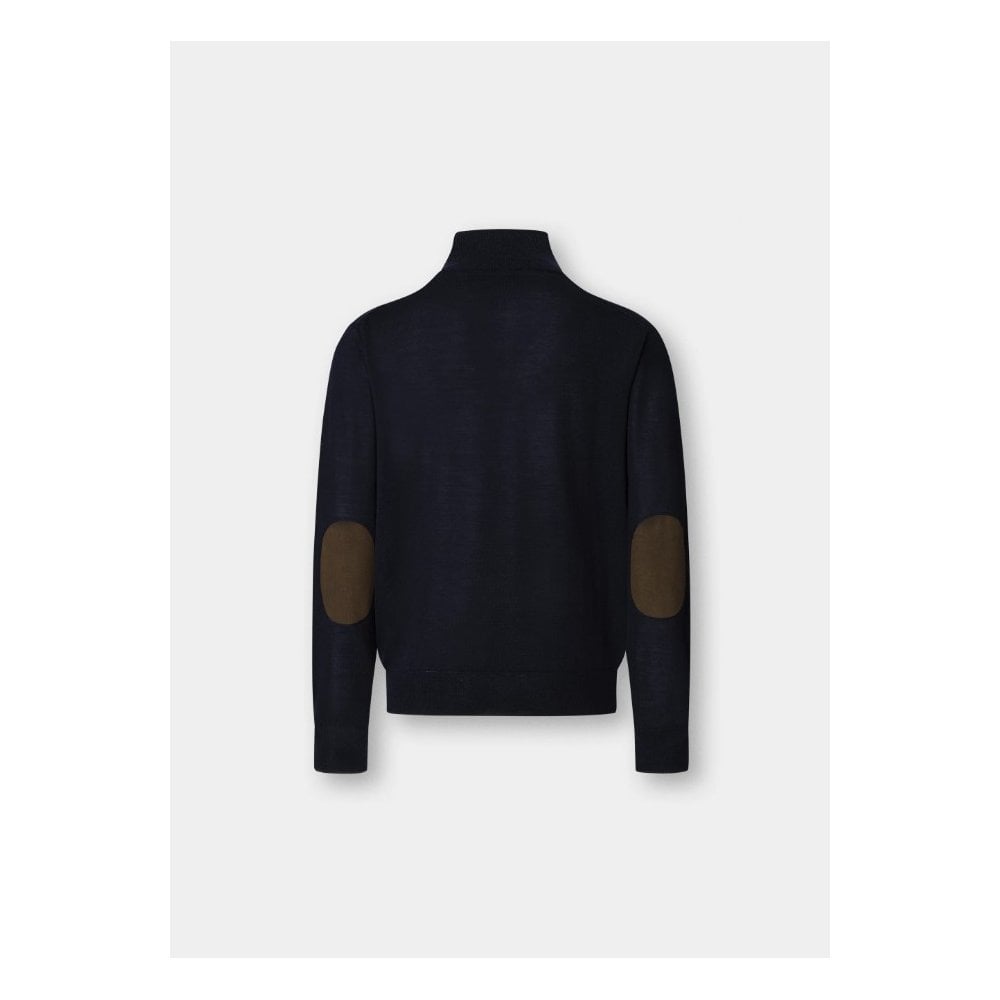 Merino Wool-Silk Quarter Zip Jumper