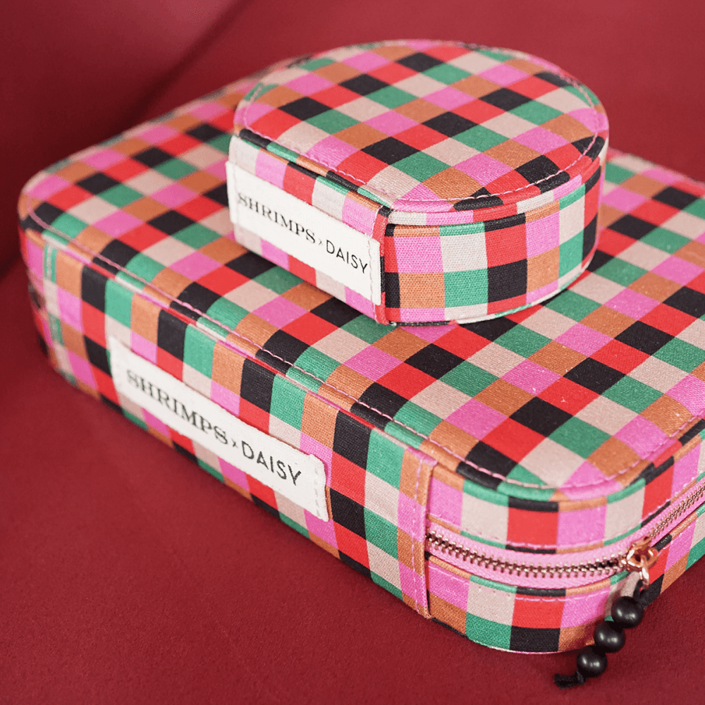 Shrimps Large Pink Jewellery Case