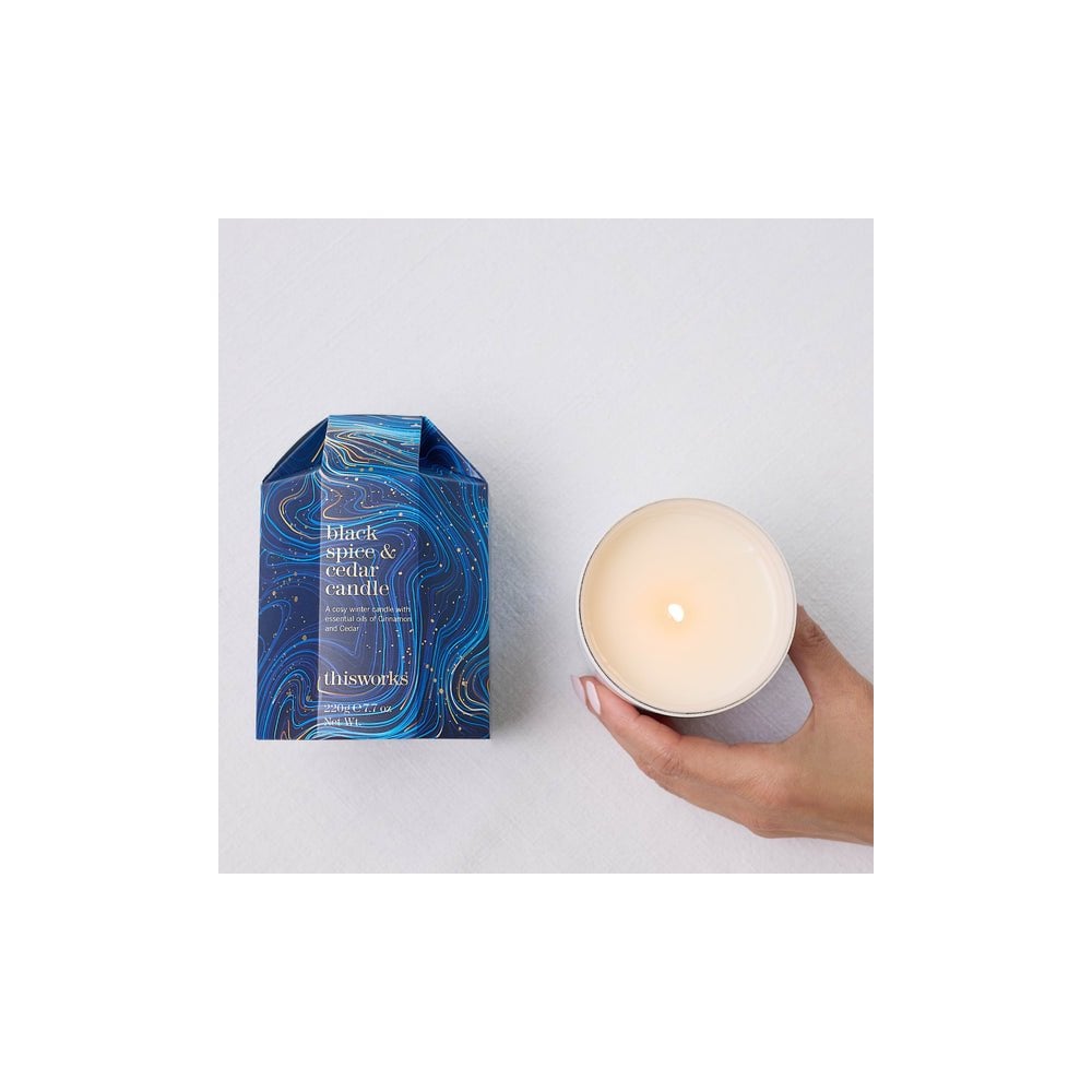 Black Spice & Cedar Candle