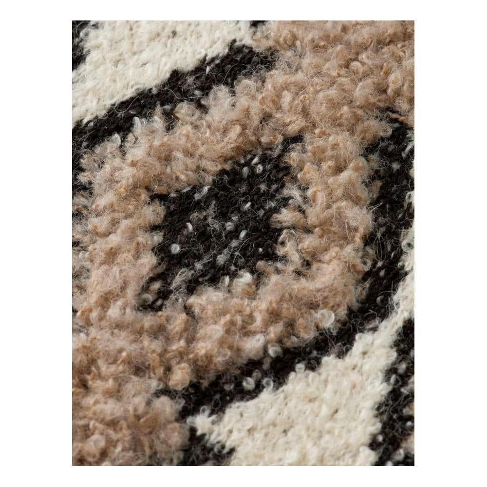 Argyles Jacquard Dropped Shoulder Pullover