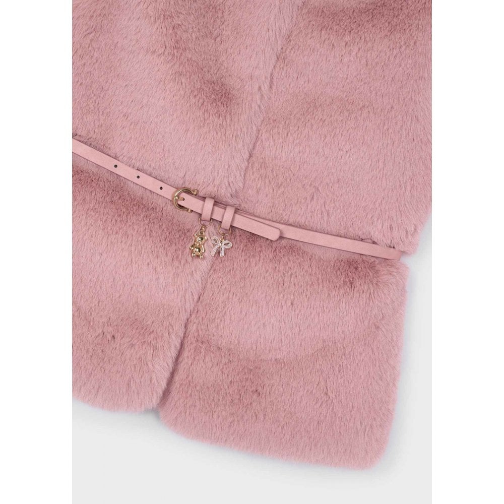 Fur Gilet with Belt