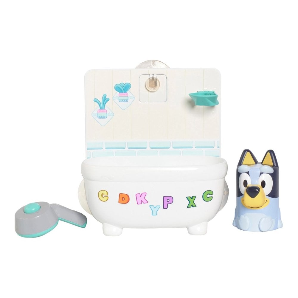 Tomy Toomies Bath Toy Shower and Scrub Bluey