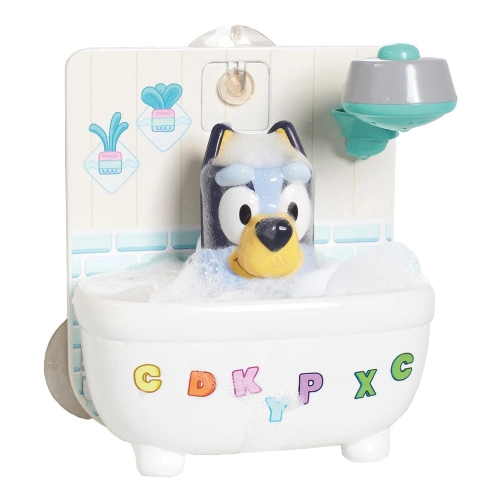 Tomy Toomies Bath Toy Shower and Scrub Bluey