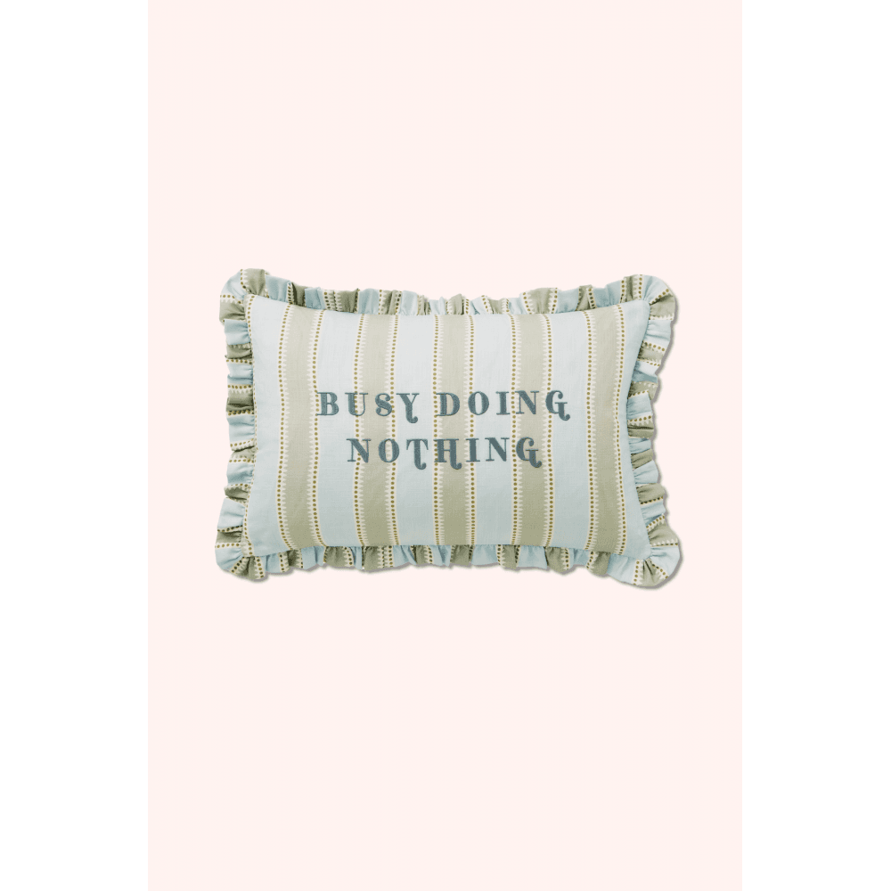 Busy Doing Nothing Cushion
