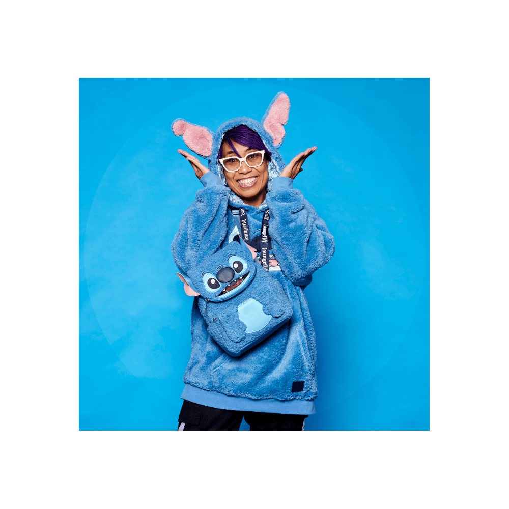 LF DISNEY STITCH PLUSH POCKET MINI BACKPACK